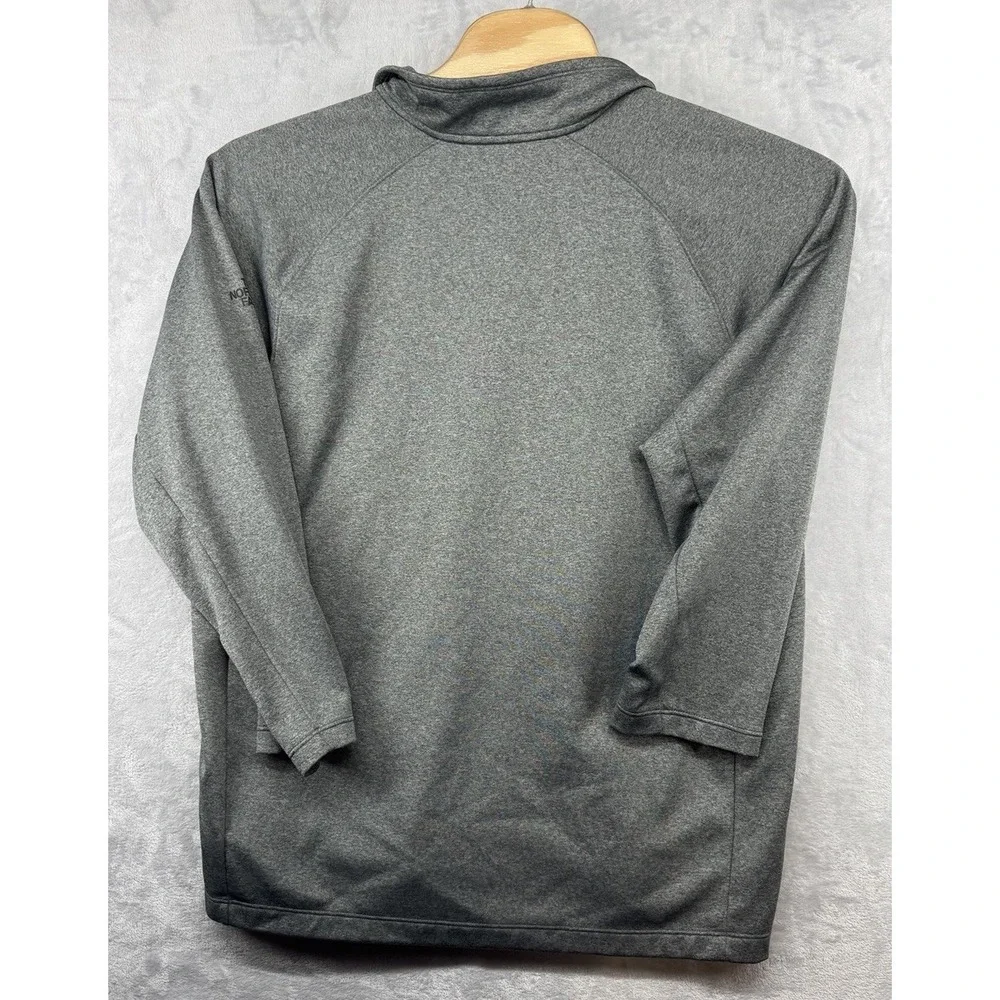 The North Face‎ USAA Logo Embroidered Gray Full-Zip Jacket Men's Size 2XL
